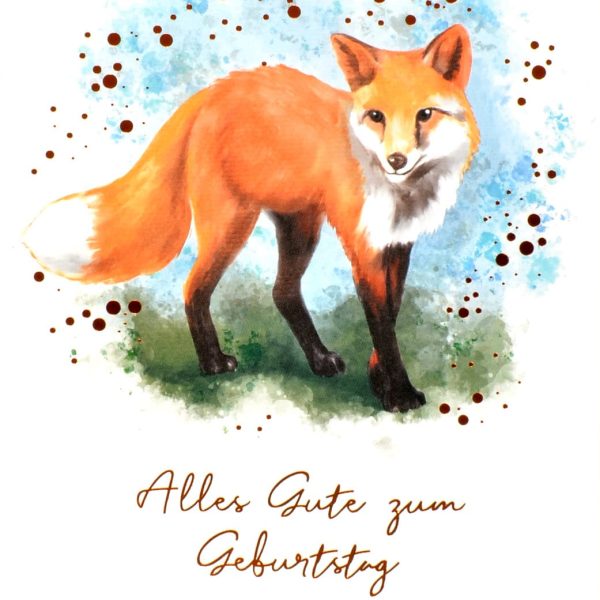 ABC Geburtstagskarte Fuchs 1120004600 B6