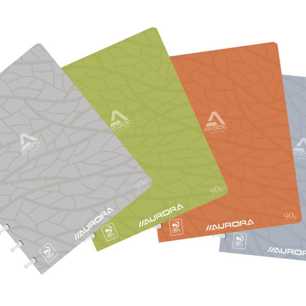 ADOC Ringbuch DESIGN A5 3055.5 assortiert, kariert 144 Seiten