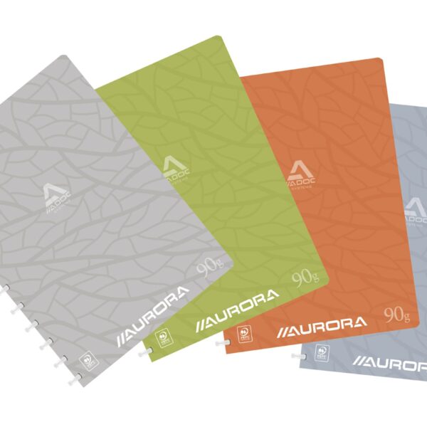 ADOC Ringbuch DESIGN A4 6011.5 assortiert, liniert 144 Seiten