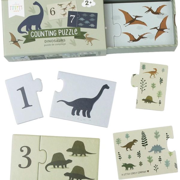 ALLC Zahlenpuzzle PGCPDI02 Dinosaur 10-teilig