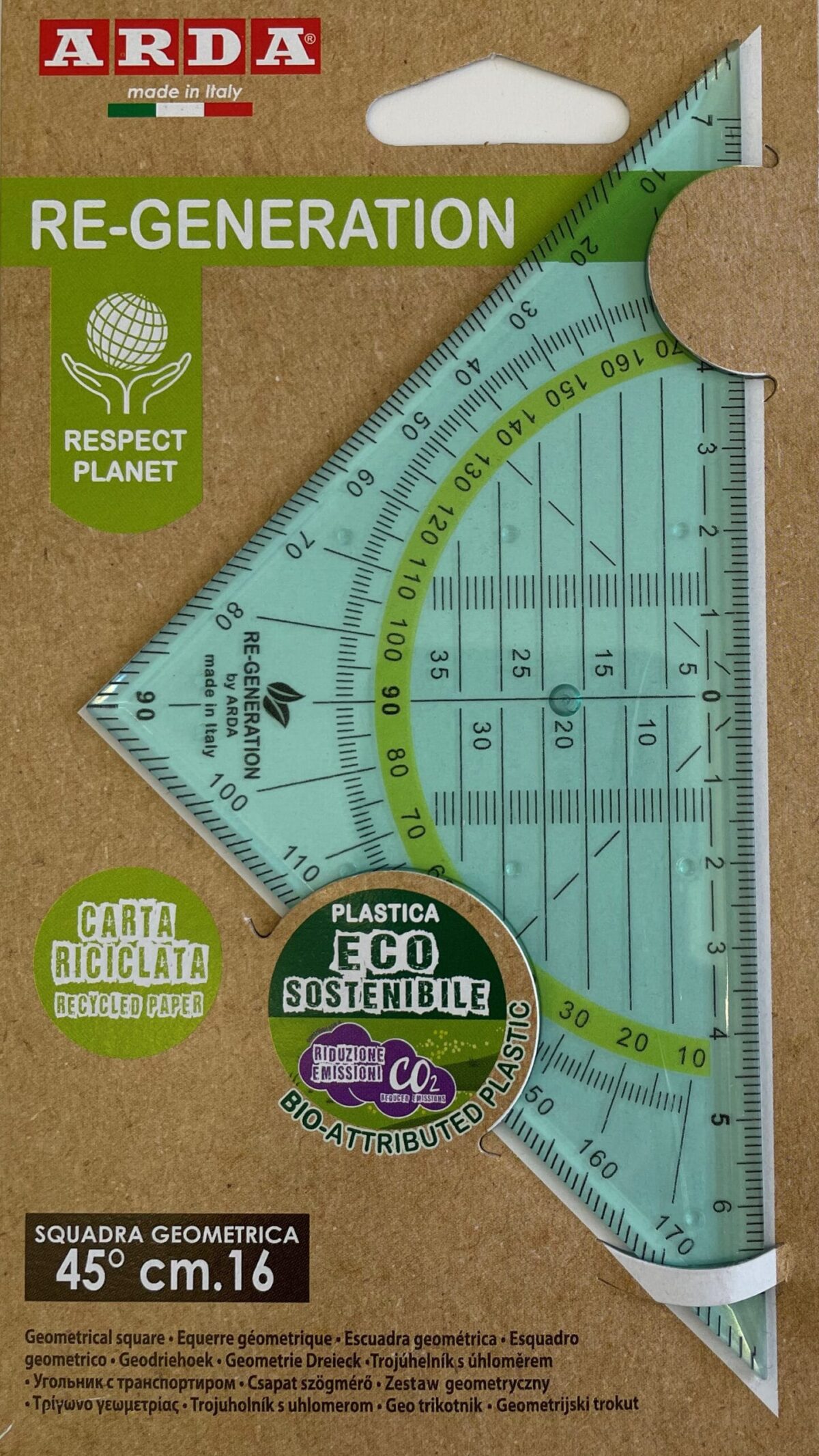 ARDA Geodreieck 16cm REGEO300 Re-Generation – Hochwertig & günstig bei ShopDeca