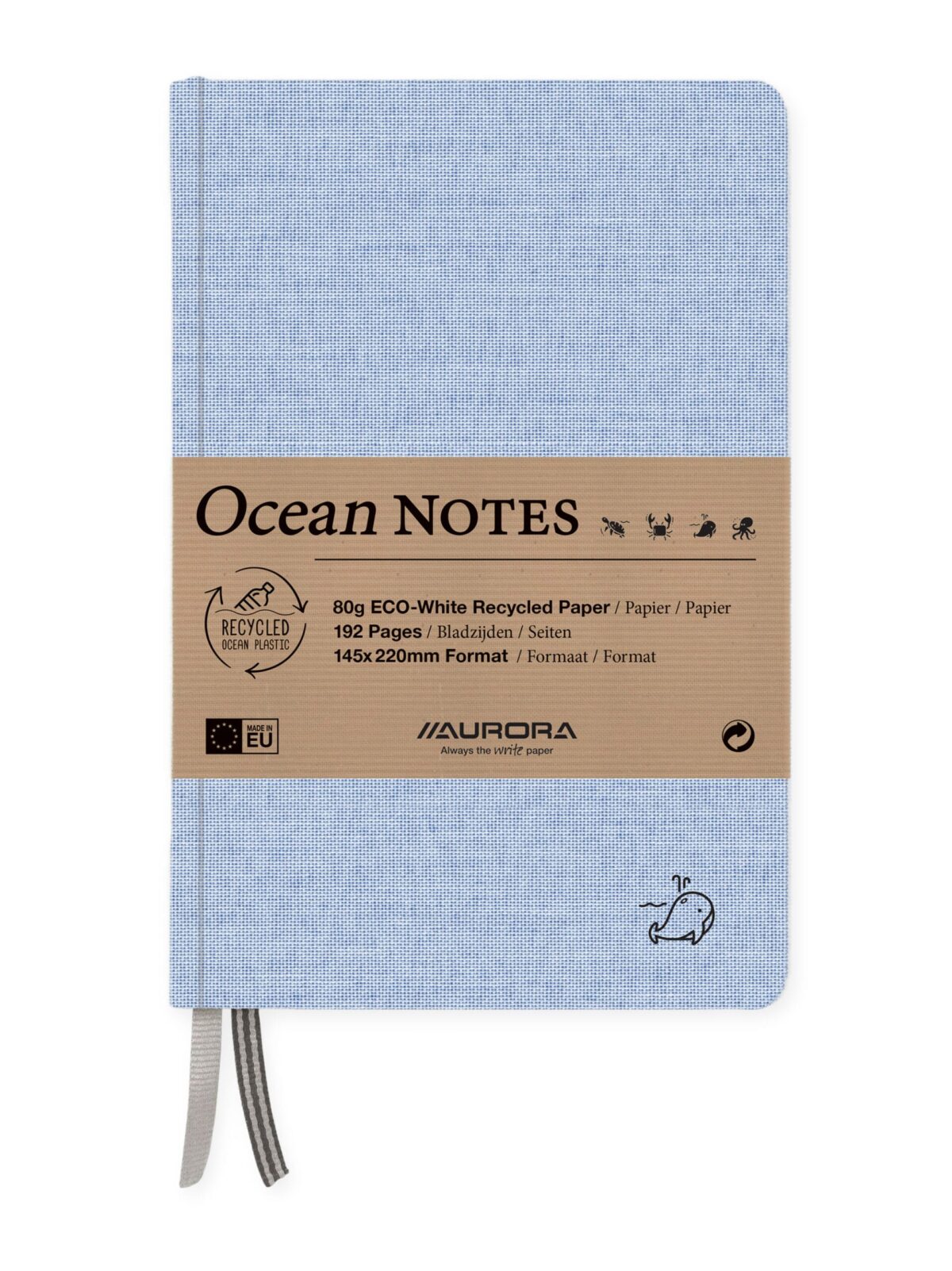 AURORA OCEAN NOTES A5 2396RTB blau, liniert 192 Seiten – Hochwertig & günstig bei ShopDeca