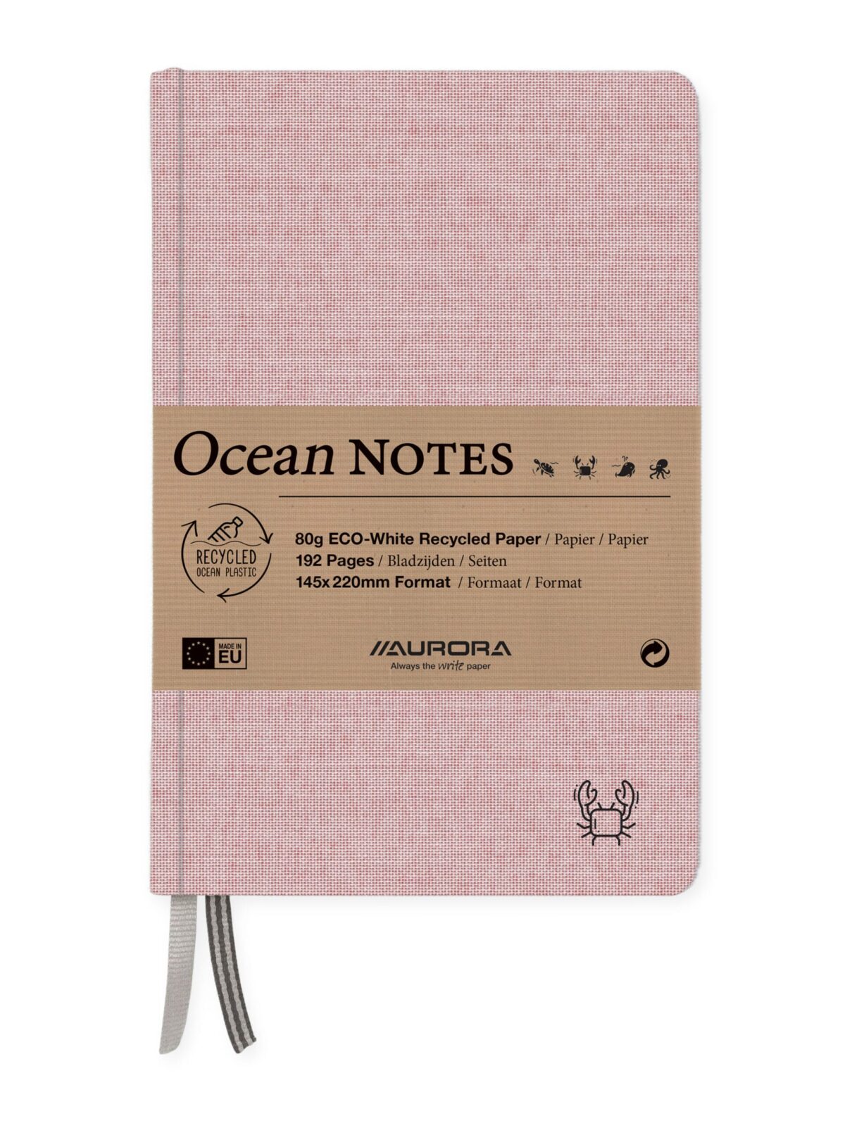 AURORA OCEAN NOTES A5 2396RTR rot, liniert 192 Seiten – Hochwertig & günstig bei ShopDeca