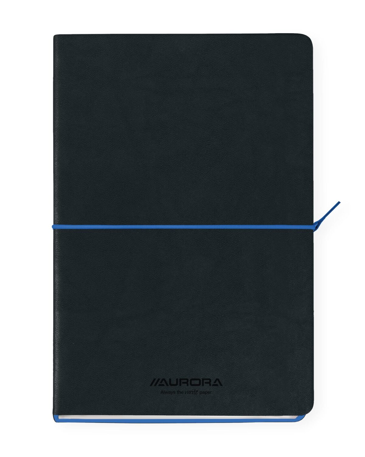 AURORA Notizbuch Softcover A5 2396TESB schwarz/blau, liniert 192 S. – Hochwertig & günstig bei ShopDeca