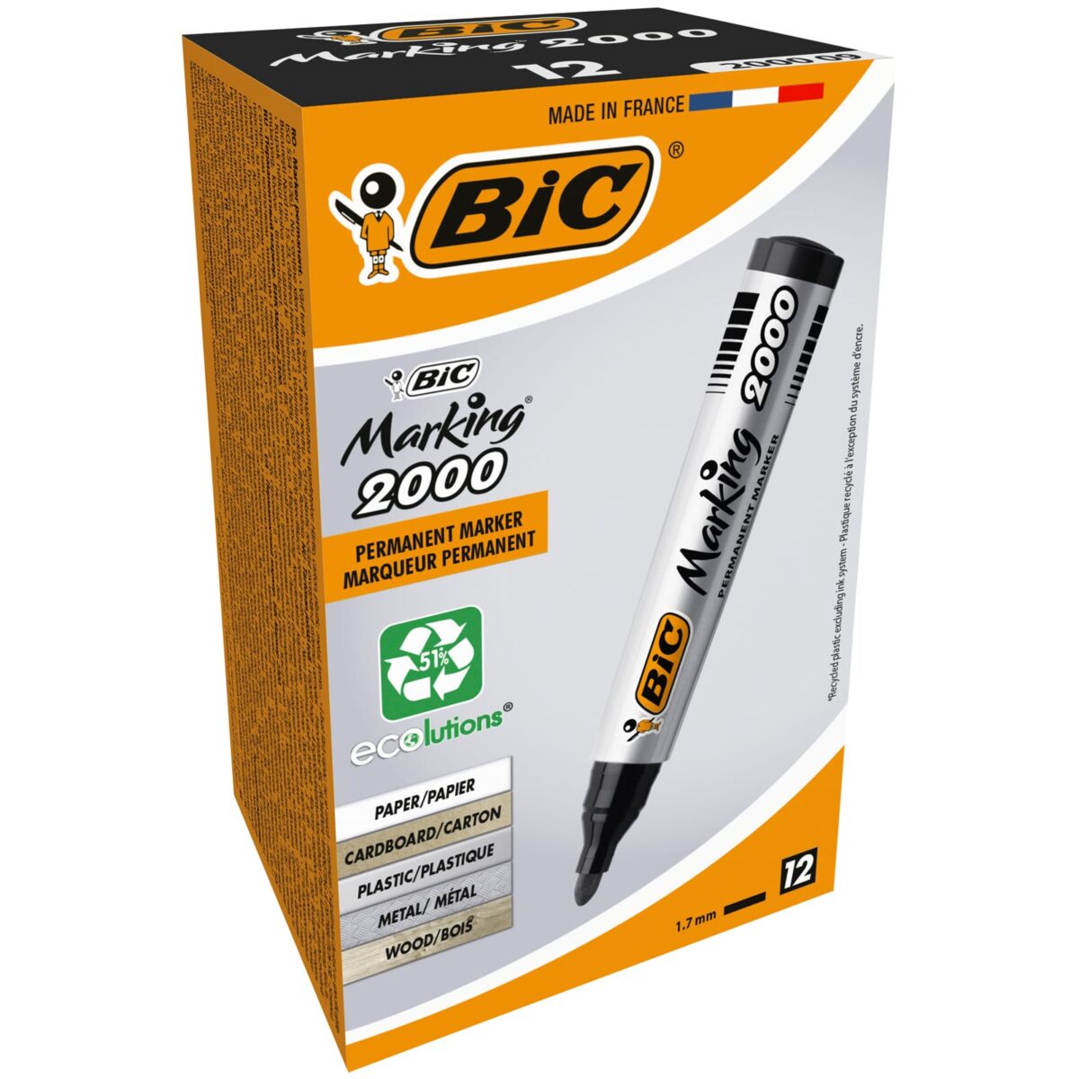BIC Marking 2000 1.7mm 8209153 Ecolutions schwarz – Hochwertig & günstig bei ShopDeca