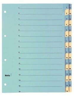 BIELLA Kartonregister 210g A4 46244300U blau/gelb 1-31