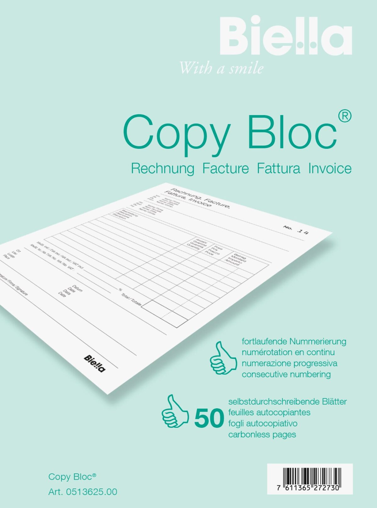 BIELLA Rechnung COPY-BLOC D/F A6 51362500U selbstdurchschreib. 50x2 Blatt – Hochwertig & günstig bei ShopDeca