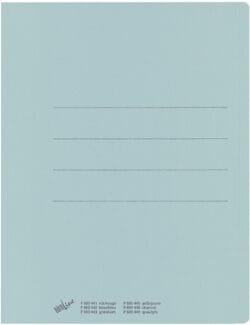 BÜROLINE Einlagemappe Recycling A4 603442 blau 240g/m2 100 Stück