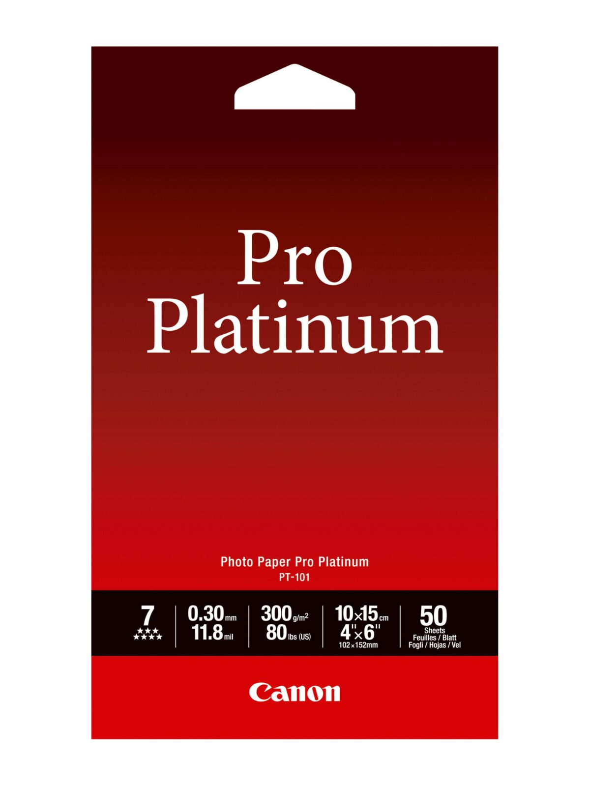 CANON Pro Platinum Photo Pap.10x15cm PT1014x6 InkJet glossy 300g 50 Blatt – Hochwertig & günstig bei ShopDeca