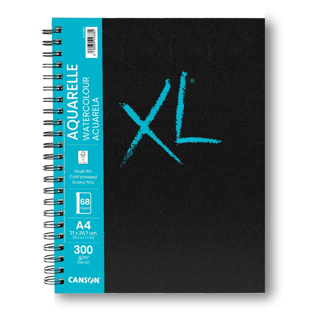 CANSON XL Aquarell Book A4 31200L014 68 Blatt, weiss, 300g – Hochwertig & günstig bei ShopDeca