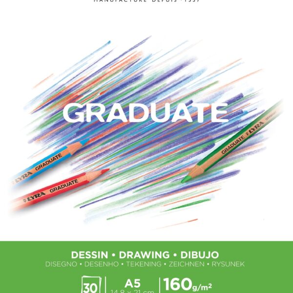 CANSON Graduate Zeichnen A5 400110364 30 Blatt, weiss, 160g