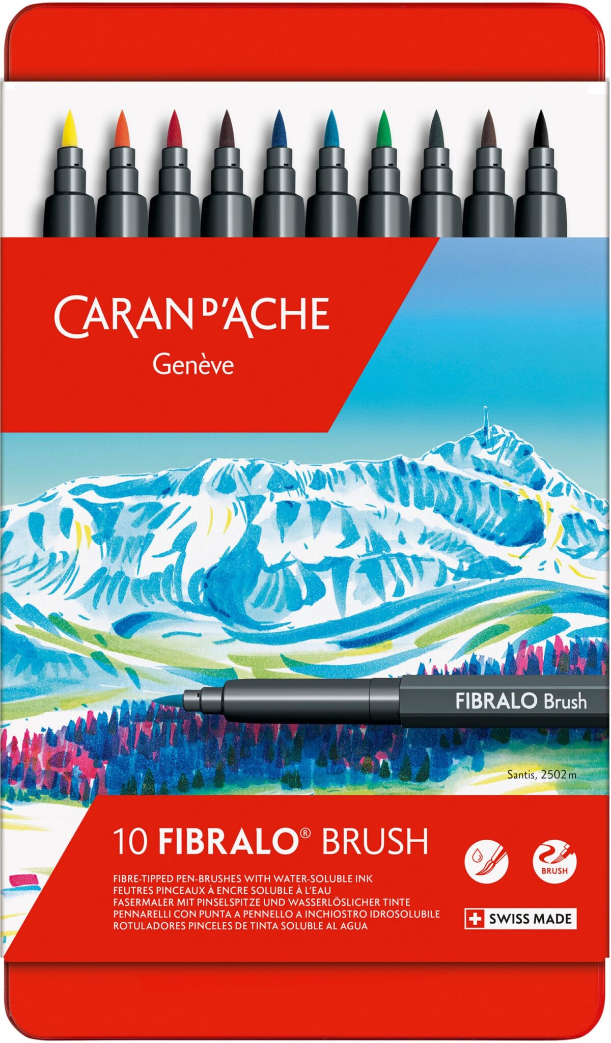 CARAN D'ACHE Classic Fibralo Brush 0.5-5mm 186.310 10 Farben ass. – Hochwertig & günstig bei ShopDeca