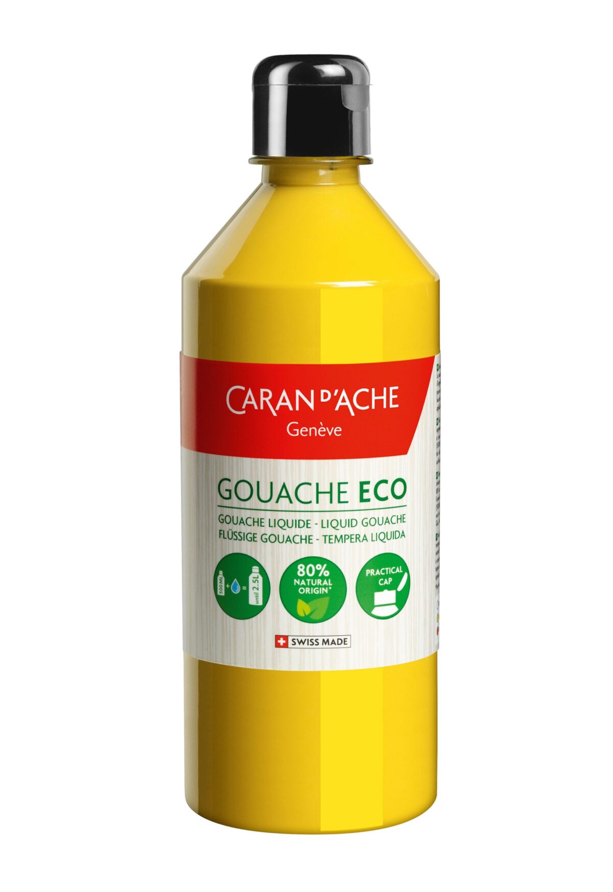 CARAN D'ACHE Deckfarbe Gouache Eco 500ml 2373.240 gelb flüssig – Hochwertig & günstig bei ShopDeca