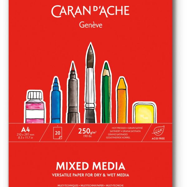 CARAN D'ACHE Zeichenblock A4 454.114 20 Blatt 250g/m2