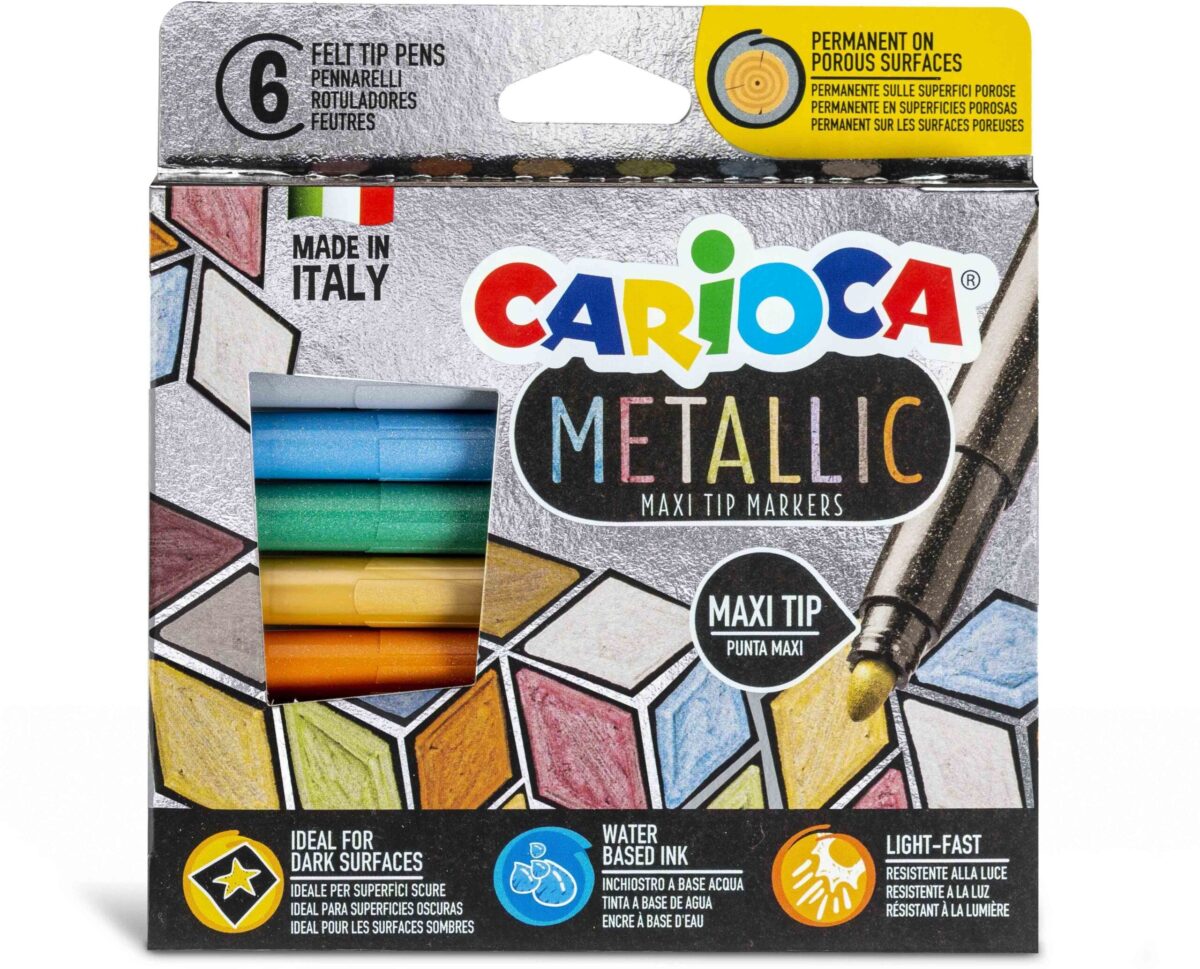 CARIOCA Fasermaler Maxi 43161 Metallic E-6 – Hochwertig & günstig bei ShopDeca