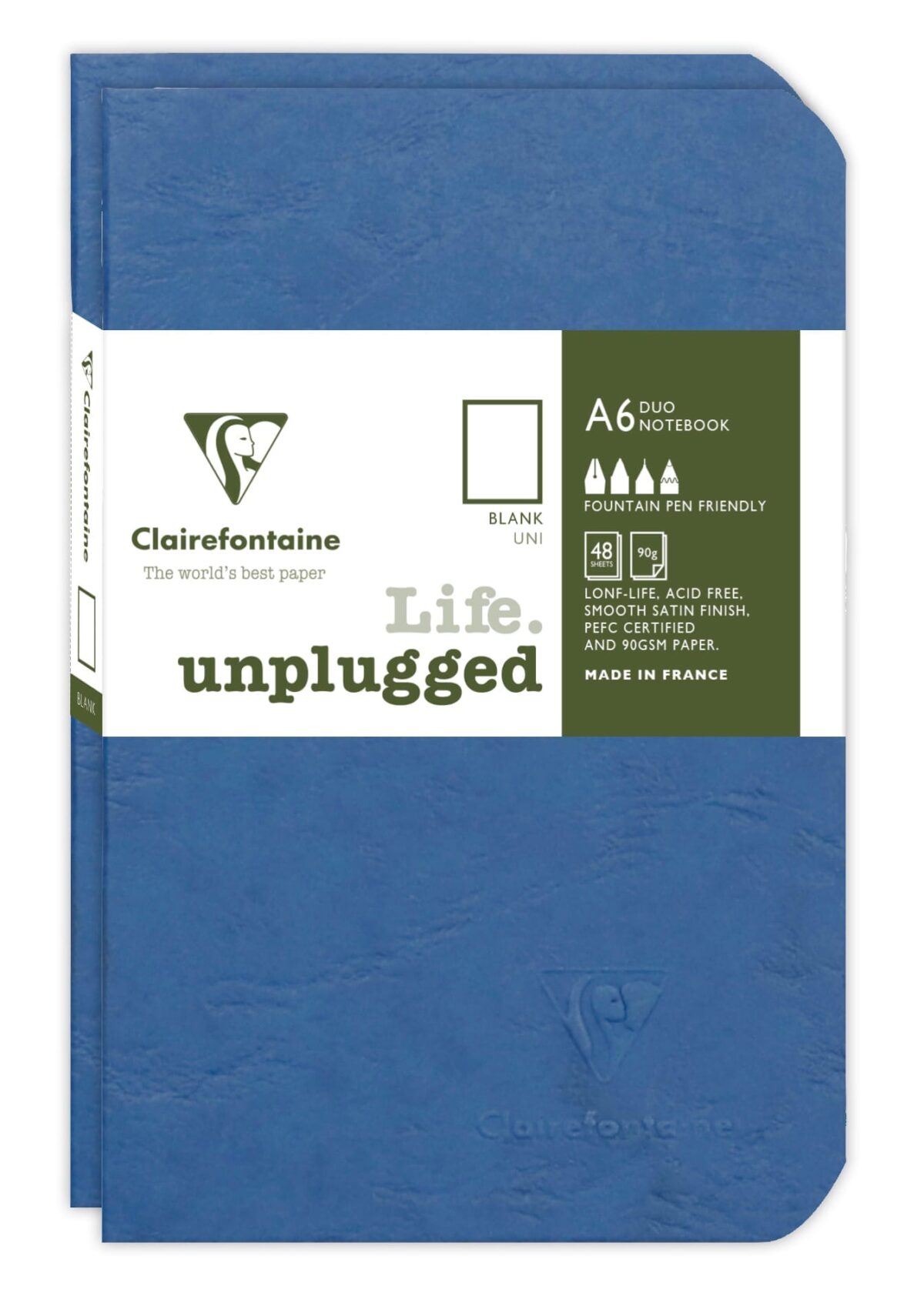 CLAIREFONTAINE AGEBAG Set 2 Hefte 9X14cm 734184C liniert blau 48 Bl – Hochwertig & günstig bei ShopDeca