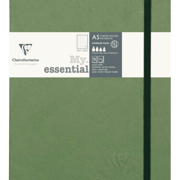CLAIREFONTAINE AgeBag MyEss A5 793433C Notizbuch dot grün 96 Bl