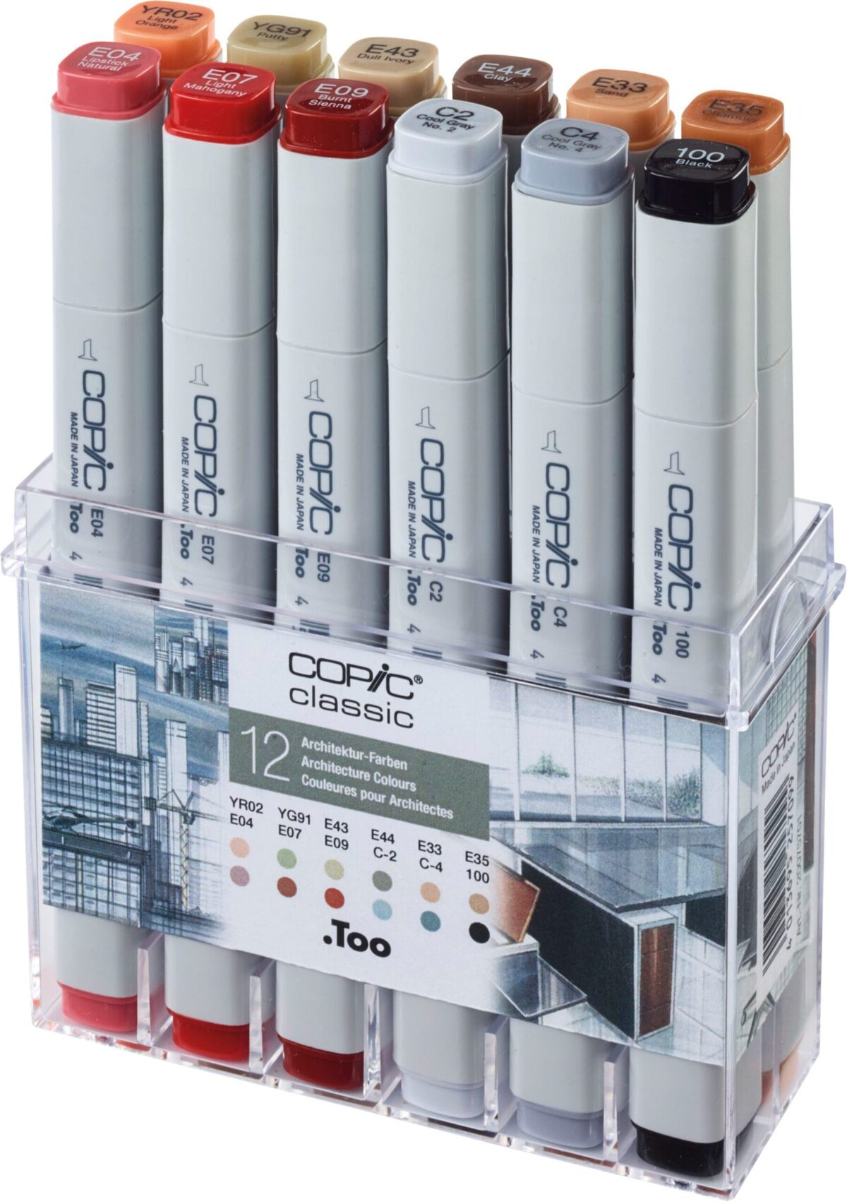 COPIC Marker Classic 20075701 Architektur-Farben, 12 Stück – Hochwertig & günstig bei ShopDeca