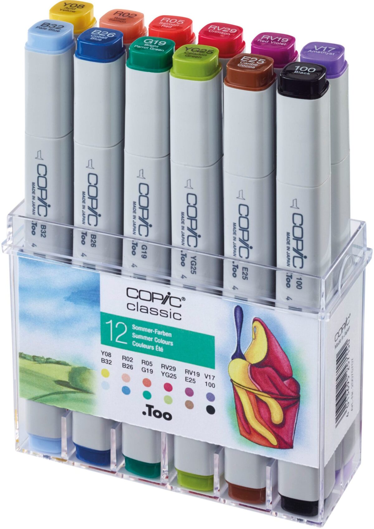 COPIC Marker Classic 20075707 Sommer-Farben, 12 Stück – Hochwertig & günstig bei ShopDeca