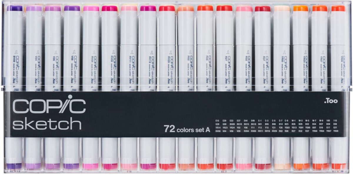 COPIC Marker Sketch 21075160 Set A, 72 Stück – Hochwertig & günstig bei ShopDeca