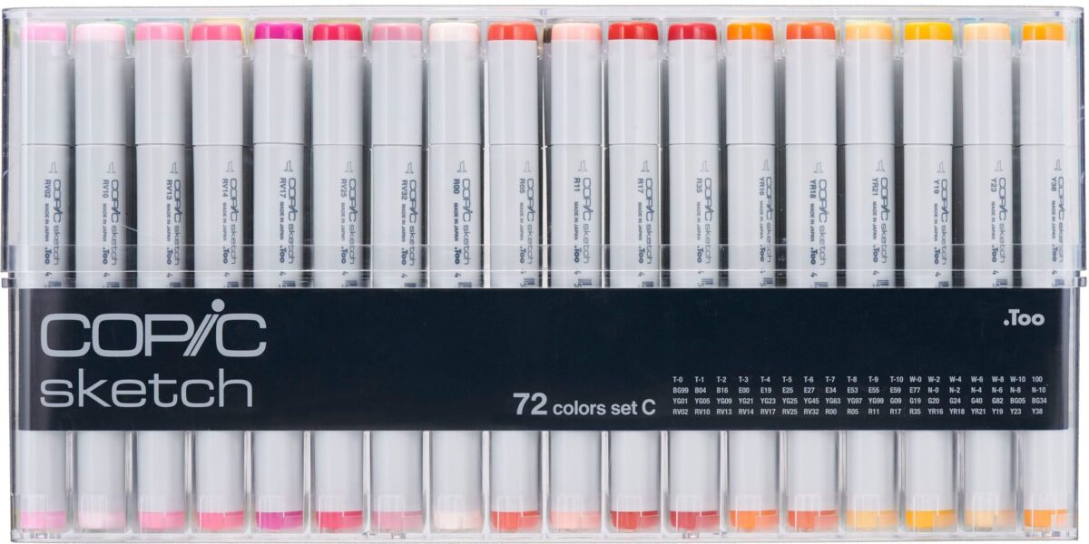 COPIC Marker Sketch 21075162 Set C, 72 Stück – Hochwertig & günstig bei ShopDeca