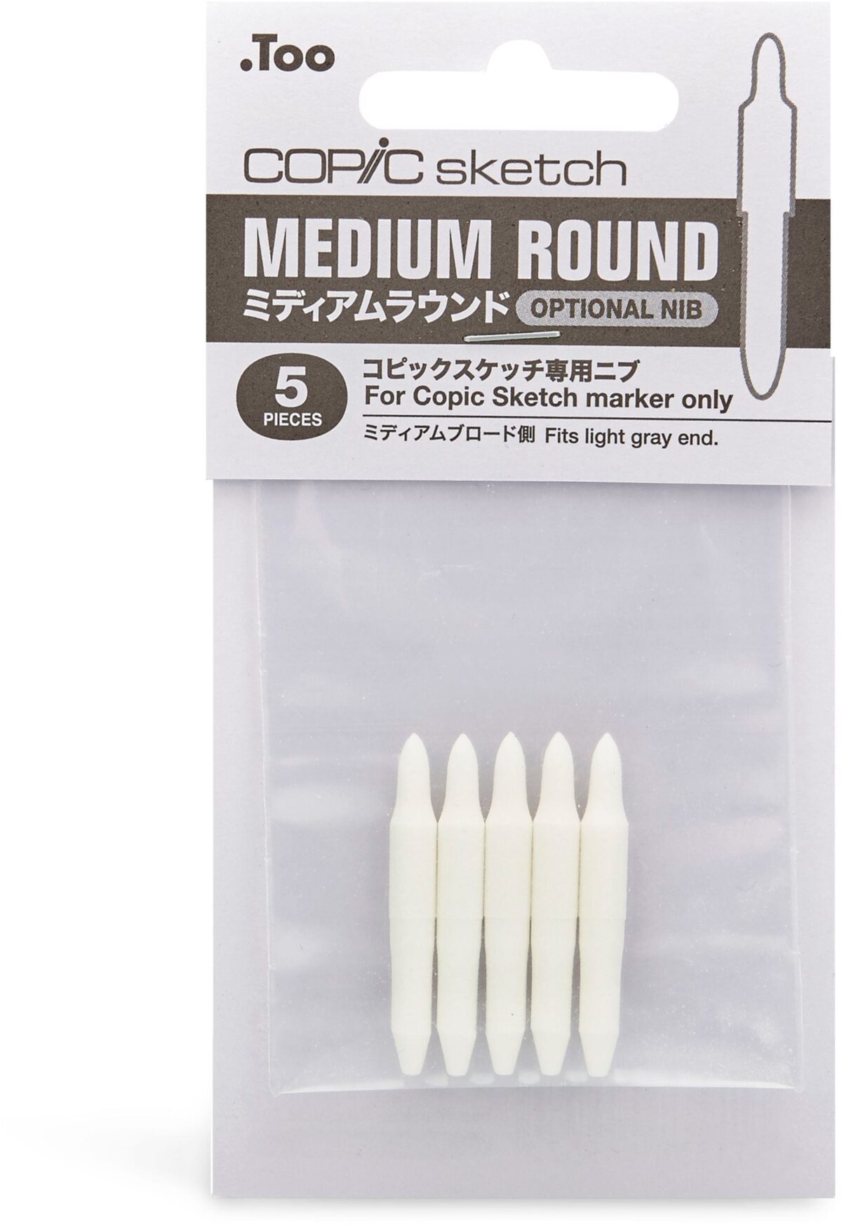 COPIC Ersatzspitze Sketch 21075R Medium Round, 5 Stück – Hochwertig & günstig bei ShopDeca