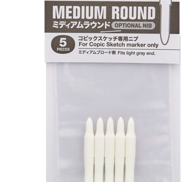 COPIC Ersatzspitze Sketch 21075R Medium Round, 5 Stück