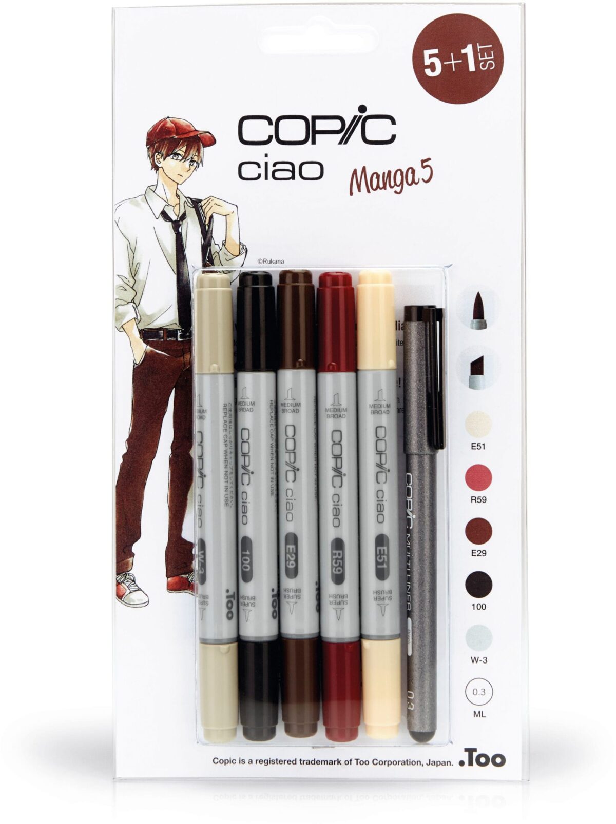 COPIC Marker Ciao 22075562 5+1 Set Manga 5 – Hochwertig & günstig bei ShopDeca