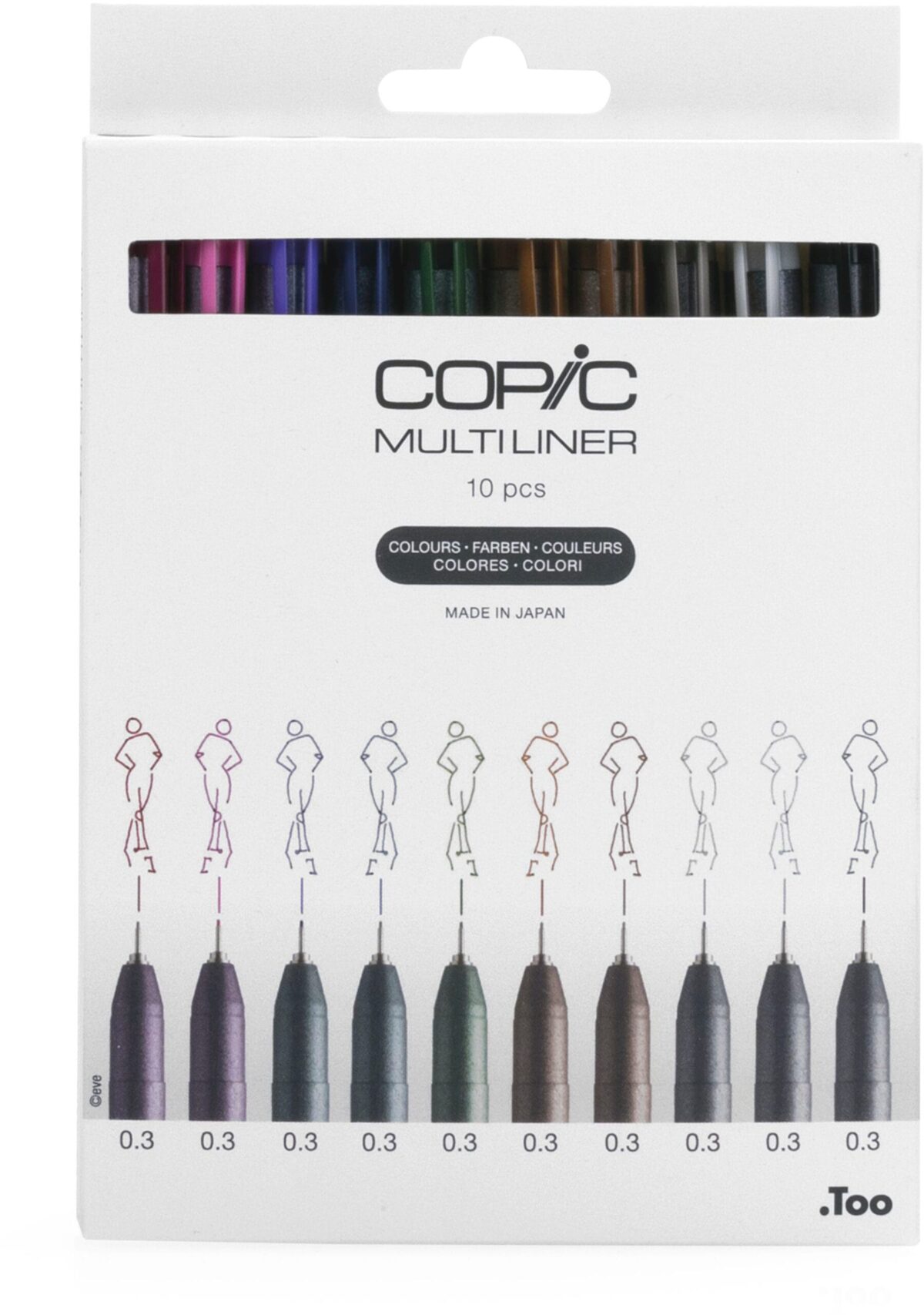 COPIC Multiliner 0.3mm 22075620 Color Set, 10 Stück – Hochwertig & günstig bei ShopDeca