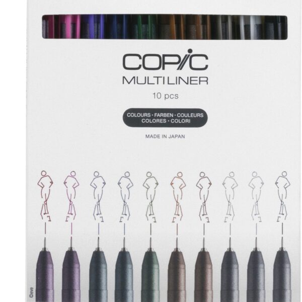 COPIC Multiliner 0.3mm 22075620 Color Set, 10 Stück