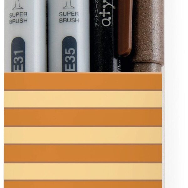 COPIC Marker Ciao 22075647 Doodle pack Brown, 4 Stück