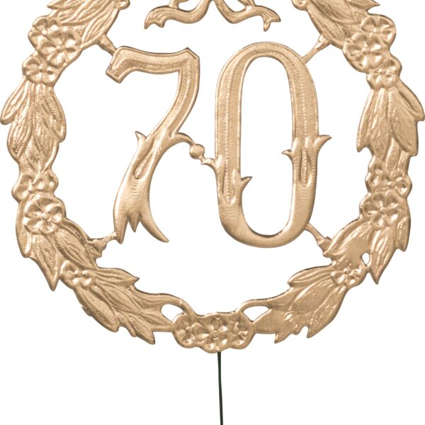 DEMMLER Deko-Zahl 70 13x13cm 1230700192 gold