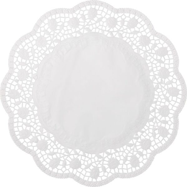 DEMMLER Tortenspitzen rund 4021100625 40cm, 6 Stück weiss