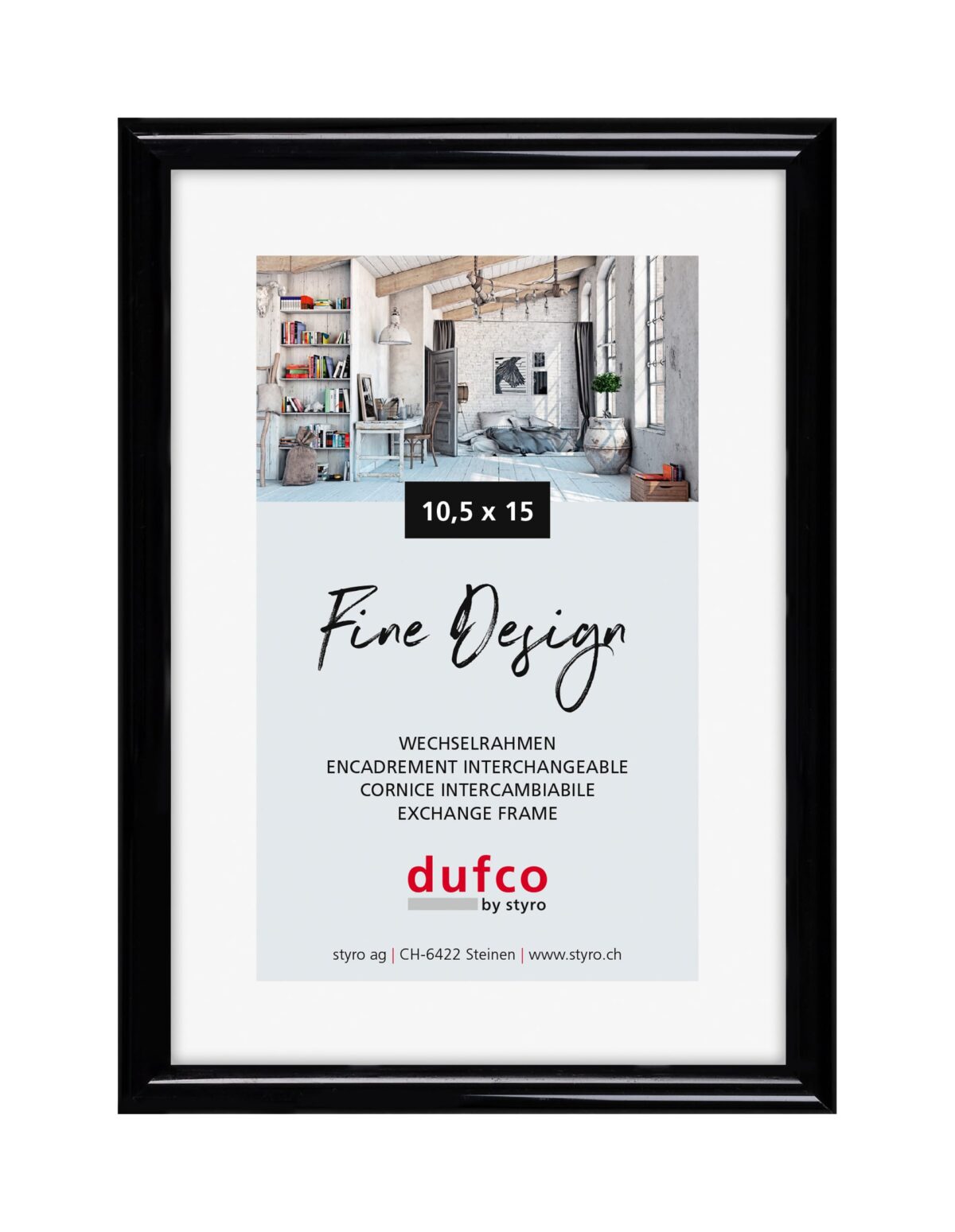 DUFCO Bilderrahmen 10.5x15cm 1400.40048 Fine Design schwarz – Hochwertig & günstig bei ShopDeca