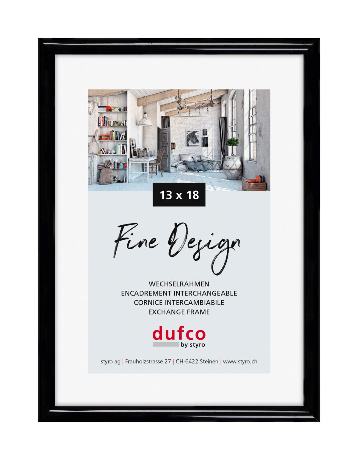 DUFCO Bilderrahmen 13x18cm 1400.40049 Fine Design schwarz – Hochwertig & günstig bei ShopDeca