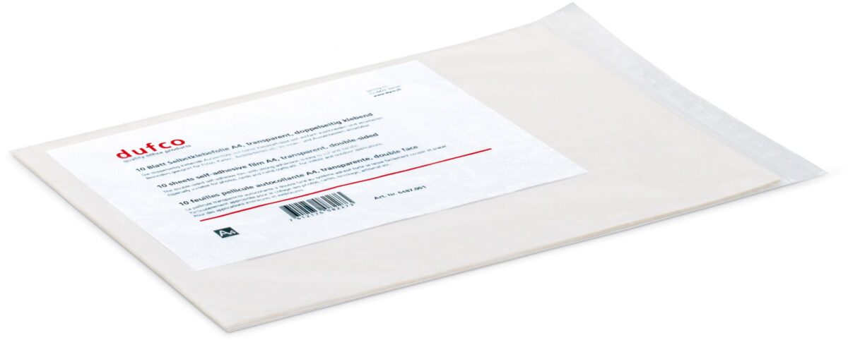 DUFCO Selbstklebefolie A4 6487.001 doppels. klebend, 10 Blatt – Hochwertig & günstig bei ShopDeca