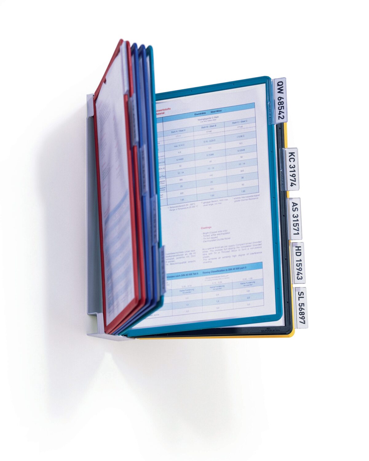 DURABLE Sichttafelsystem VARIO Table10 556700 assortiert mit 10 Sichttafeln – Hochwertig & günstig bei ShopDeca