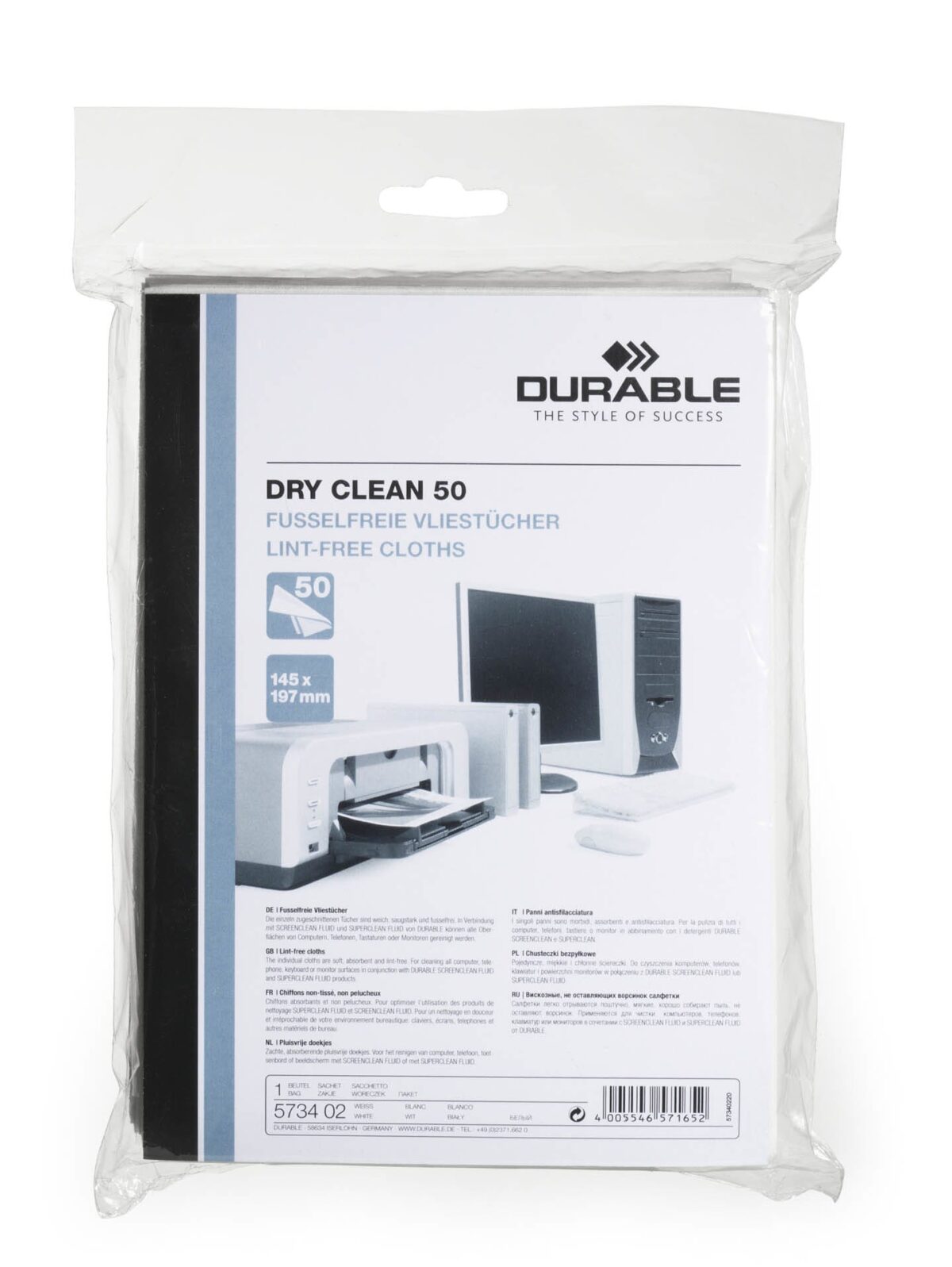 DURABLE Dry Clean 50 573402 Vliestücher 50 Stück – Hochwertig & günstig bei ShopDeca
