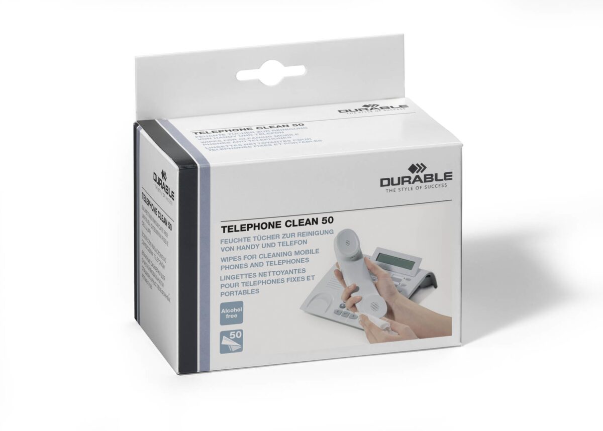 DURABLE Telephone Clean 50 578502 Reinigungstücher 50 Stück – Hochwertig & günstig bei ShopDeca