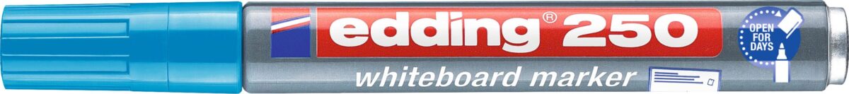 EDDING Whiteboard Marker 250 1,5-3mm 250-10 hellblau – Hochwertig & günstig bei ShopDeca
