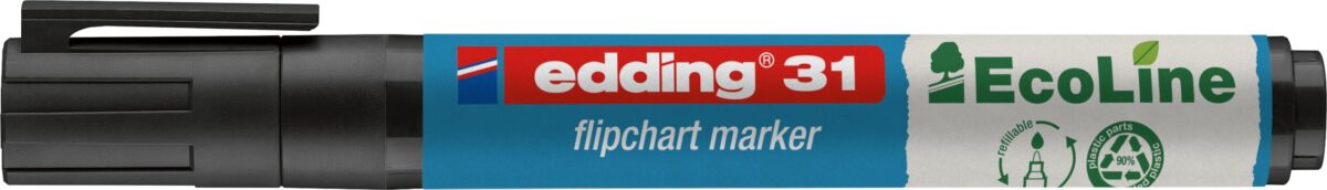 EDDING Flipchart Marker 31 1.5-3mm 31-1 schwarz – Hochwertig & günstig bei ShopDeca