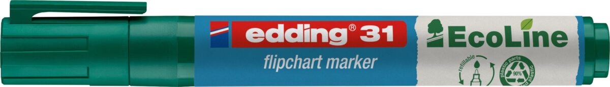 EDDING Flipchart Marker 31 1.5-3mm 31-4 grün – Hochwertig & günstig bei ShopDeca