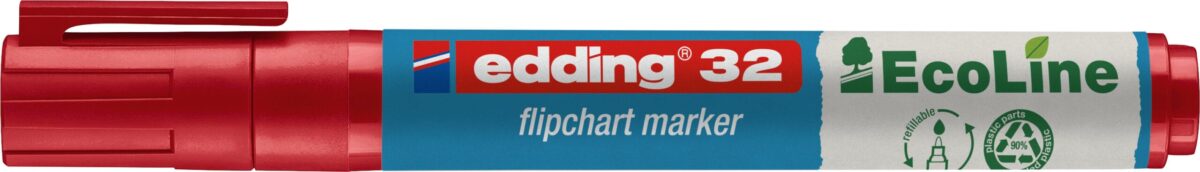 EDDING Flipchart Marker 32 1-5mm 32-2 rot – Hochwertig & günstig bei ShopDeca