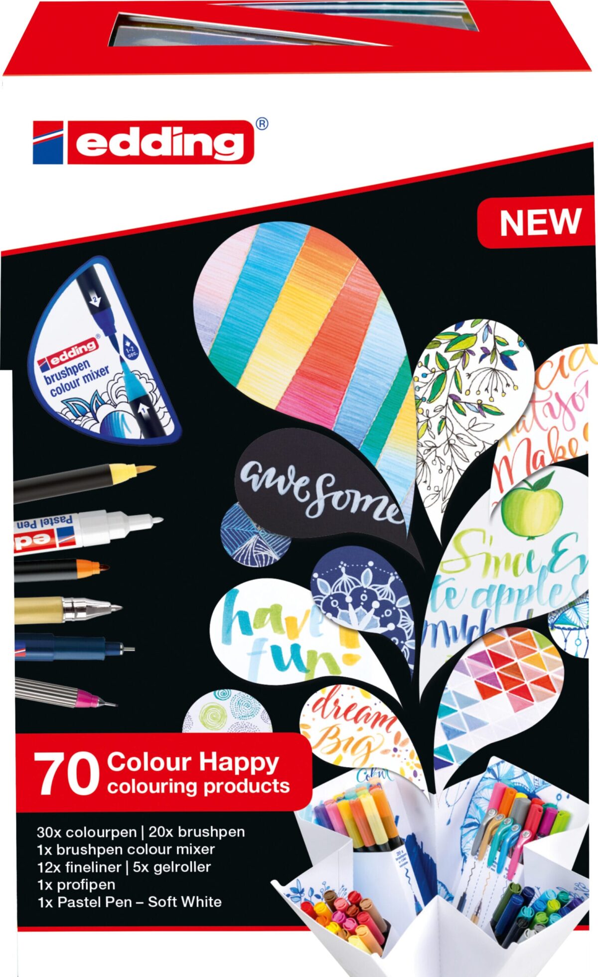 EDDING Brushpen 1340 Color Happy Box 3275 69 Stück – Hochwertig & günstig bei ShopDeca