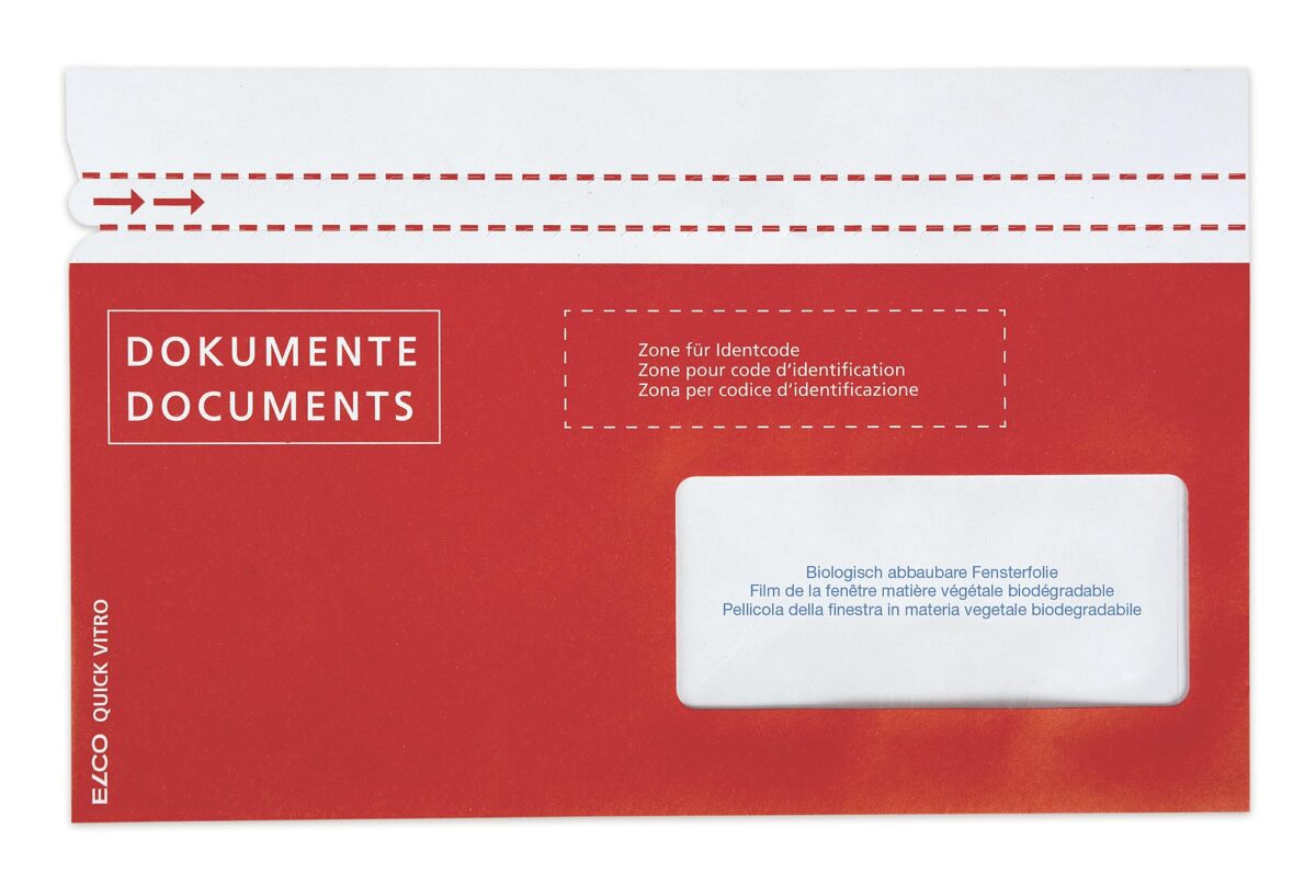 ELCO Dokumententasche Quick Vitro 29123.80 C5/6 rot F. Rechts 250St – Hochwertig & günstig bei ShopDeca