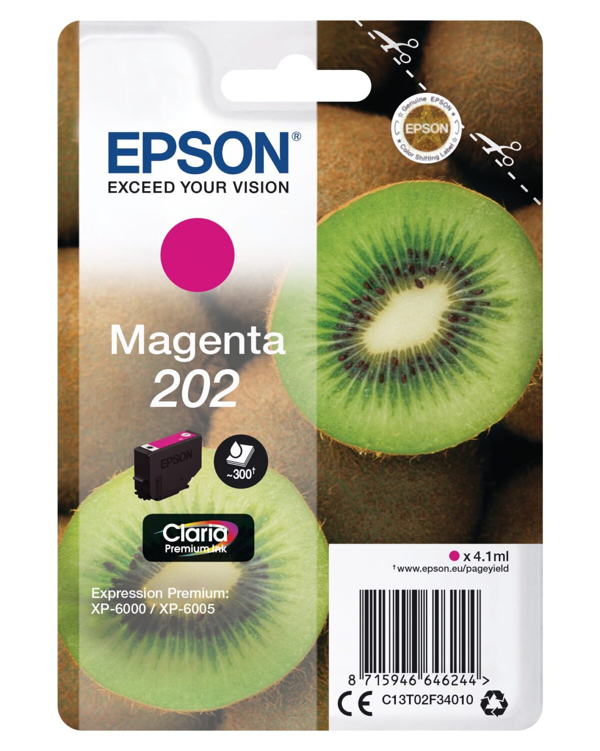EPSON Tintenpatrone 202 magenta T02F340 XP-6000/6005 300 Seiten – Hochwertig & günstig bei ShopDeca