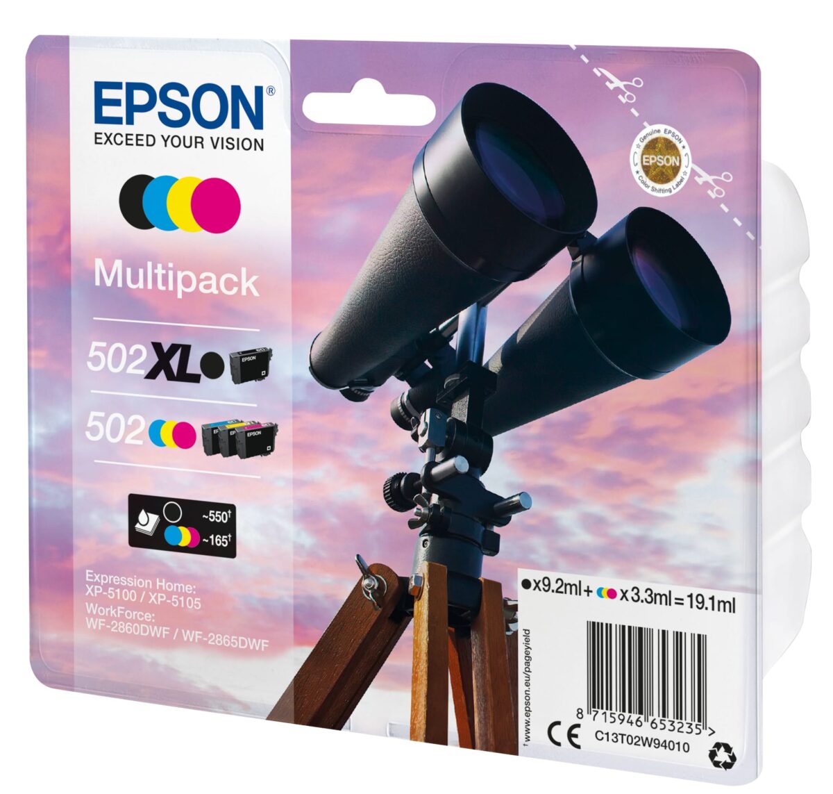 EPSON Multipack Tinte XL/Std. BK/CMY T02W940 WF-2860/XP-5100 4-color – Hochwertig & günstig bei ShopDeca