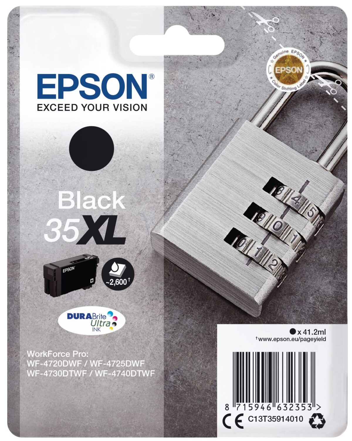 EPSON Tintenpatrone XL schwarz T359140 WF-4720/4725DWF 2600 Seiten – Hochwertig & günstig bei ShopDeca