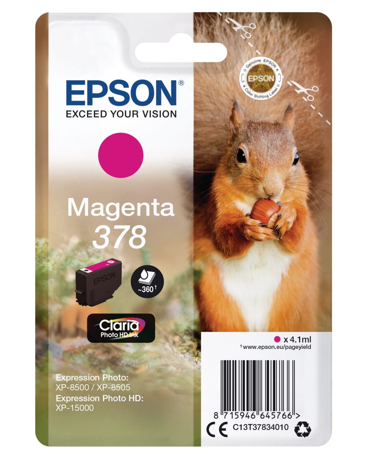 EPSON Tintenpatrone 378 magenta T378340 XP-8500/8505/15000 360 Seiten – Hochwertig & günstig bei ShopDeca