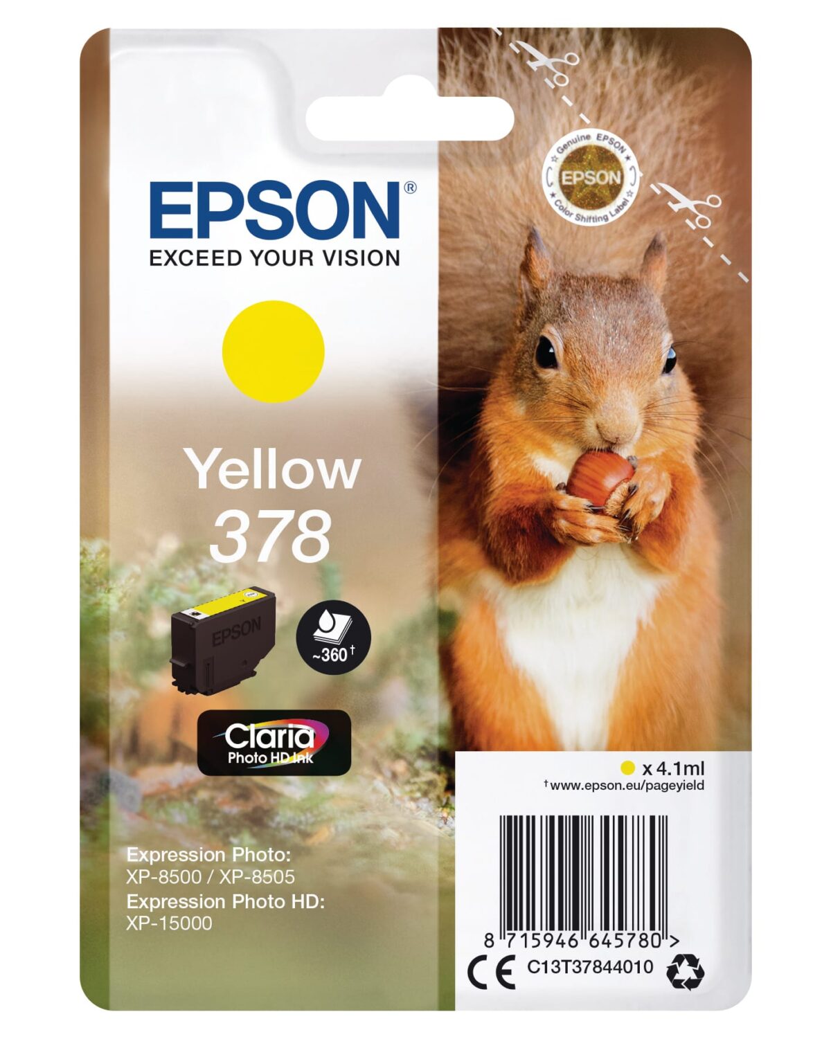 EPSON Tintenpatrone 378 yellow T378440 XP-8500/8505/15000 360 Seiten – Hochwertig & günstig bei ShopDeca